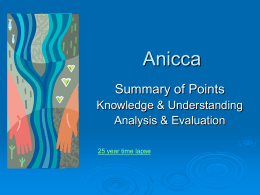 Anicca - Clydeview Academy Humanities Website
