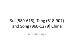Tang (618-907) and Song (960