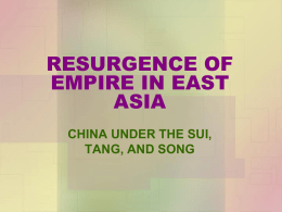 resurgence of empire in east asia - Birdville Independent School