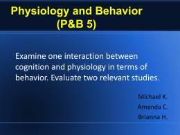 Physiology and Behavior (P&B 5).