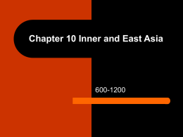 A.P. World Chapter 10 Inner and East Asia