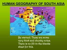 South Asia Human Geography - The Joyful Celebrated Home