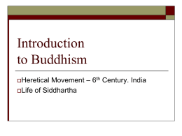 Buddhism Origins