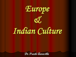 Europe & Indian Culture