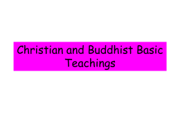 Christian And Buddhist Basics yr 11