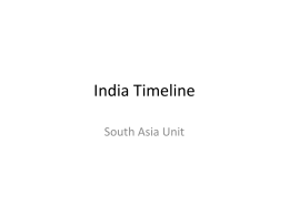 india timeline notes
