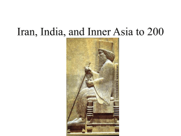 PPT Lecture 4 Iran India and Inner Asia