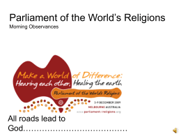 World Parliament - the art of spiritual dignity