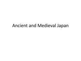 Ancient and Medieval Japan - Yeshiva of Greater Washington