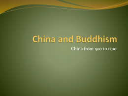 China and Buddhism PPT
