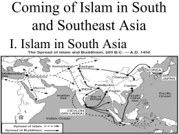 Coming of Islam in South and Southeast Asia