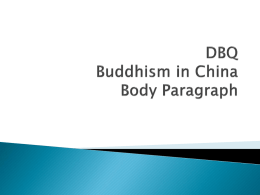 DBQ Buddhism in China