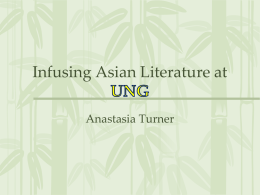 Infusing Asian Literature at UNG - East