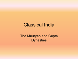 From Classical India to the Mughal Dynasty