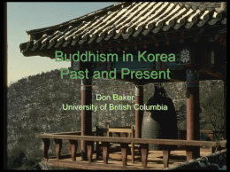 The Dynamics of Korean Buddhist Thought and - East