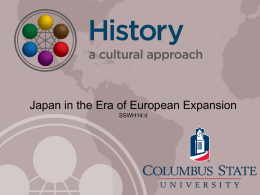 Japan in the Era of European Expansion