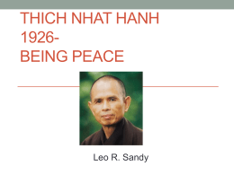 Thich Nhat Hanh Presentationx