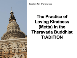 The Practice of Loving Kindness (Metta)