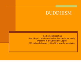 Buddhism powerpoint notes