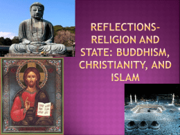 Reflections Buddhism Christianity and Islam