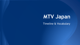 MTV Japan - World History @ OMS