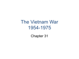 The Vietnam War 1954-1975