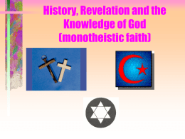 History, Revelation and the Knowledge of God