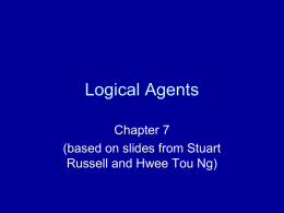 Logical Agents - University of Delaware