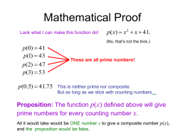 Mathematical Proof - College of the Siskiyous | Home