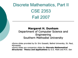 Discrete Mathematics - Lyle School of Engineering