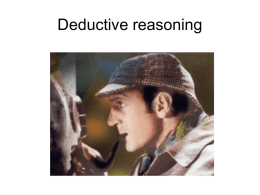 BSH deductive and Inductive reasoning