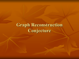 Graph Reconstruction Conjecture