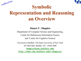Symbolic Representation and Reasoning