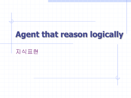 Agent that reason logically