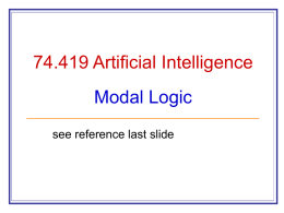 Modal Logic Semantics