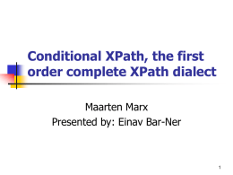 Conditional XPath
