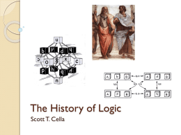 The History of Logic - Villanova Computer Science
