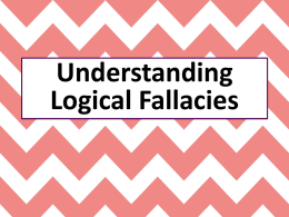 Understanding Logical Fallacies