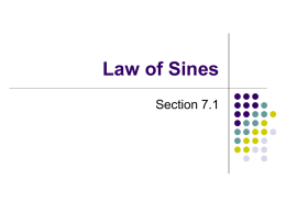 Law of Sines - HCC Learning Web