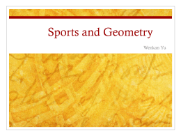 Sports and Geometry