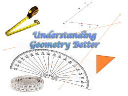 Understanding Geometry Better