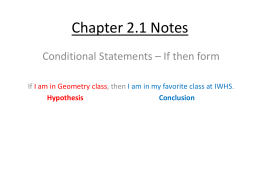Chapter 2.1 Notes