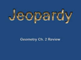 POWERPOINT JEOPARDY - Mrs. Robinson's Webpage