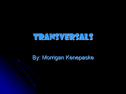 Transversals
