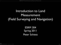 Introduction to Land Measurement: Lecture #1