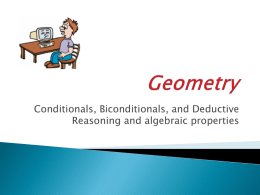 cond, bicond, ded and algebra