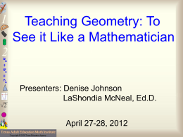 Teaching Geometry-dj