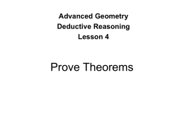 Prove Theorems - Petal School District