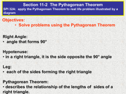 7-2 PPT Pythagorean Theorem