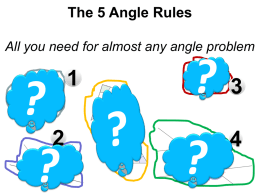 3 equal angles (all 60 o )